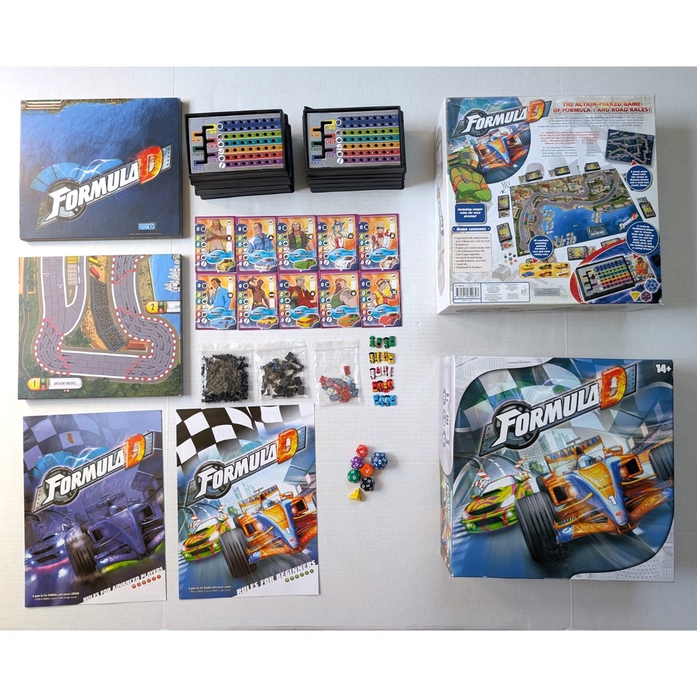 Asmodee Formula D Board Game Complete Racing Zygomatic FD01US
